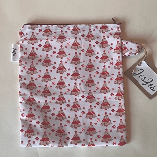 Product: Etui 'Kerstbomen met kristallen'